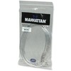 StarTech Intracom MANHATTAN didelės spartos USB įrenginio kabelis 3m sidabrinis USB 2.0 Standard-A male to USB 2.0 Standard-B male Palaiko greitį iki 480 Mbps