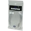 StarTech Intracom MANHATTAN didelės spartos USB įrenginio kabelis 3m sidabrinis USB 2.0 Standard-A male to USB 2.0 Standard-B male Palaiko greitį iki 480 Mbps