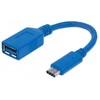 Manhattan 353540 USB kabelis 0,15 m 3.2 Gen 1 (3.1 Gen 1) USB C USB A Mėlyna
