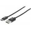 StarTech MANHATTAN USB 2.0, Type-A Male to Type-C Male, 480 Mbps, 0,5 m, Juodas, 354912