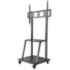 Laikiklis Manhattan 461665 grindų stovas plokštiesiems ekranams 2,54 m (100") Portable flat panel floor stand Juoda