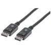 DisplayPort–DisplayPort kabelio antgaliai su fiksatoriais