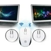 14417 Intracom MANHATTAN Dual-Mode Bluetooth pelė 4.0 2.4GHz Wireless 800/1200/1600 dpi 3 mygtukai With Scroll Wheel Juodas/Baltas