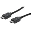 MANHATTAN HDMI kabelis, 10,0 m, HDMI 1.4 kištukas HDMI 1.4 kištukas, ekranuotas, Juodas, 323246
