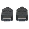 MANHATTAN didelės spartos HDMI kabelis su eternetu HEC, ARC, 3D, HDMI kištukas į kištuką, ekranuotas, Juodas, 7,5 m., 353274