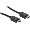 MANHATTAN didelės spartos HDMI kabelis su eternetu HEC, ARC, 3D, HDMI kištukas į kištuką, ekranuotas, Juodas, 7,5 m., 353274