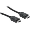 MANHATTAN HDMI kabelis, 10,0 m, HDMI 1.4 kištukas HDMI 1.4 kištukas, ekranuotas, Juodas, 323246