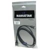 Intracom MANHATTAN High Speed HDMI Cable 1,8m juodas Mini HDMI 19 kontaktų kištukas HDMI 19 kontaktų kištukas nikeliuotos jungtys
