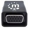 MANHATTAN HDMI kištukas į VGA lizdą su garsu, pasirenkamas USB Micro-B maitinimo prievadas, Juodas, 151542