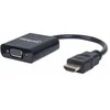 Intracom MANHATTAN HDMI į VGA keitiklis HDMI Vyriškas į VGA Moteris su garsu juodas