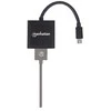 MANHATTAN Mini Ekranas port (DP) /HDMI Adapteris, M/F, juodas, 152570