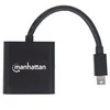 MANHATTAN Mini Ekranas port (DP) /HDMI Adapteris, M/F, juodas, 152570