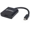 MANHATTAN Mini Ekranas port (DP) /HDMI Adapteris, M/F, juodas, 152570