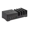 Manhattan Įkroviklis jungiama į tinklą 5x USB i Qi 55W, 1x USB-C, 3x USB-A, Qi