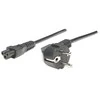 Manhattan, Power cable, Schuko – C5, for IBM, Compaq notebooks, 1.8m, 371131
