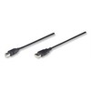 StarTech Manhattan USB 2.0 A/B USB kabelis 3 m USB A USB B Juoda