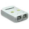 Intracom MANHATTAN Hi-Speed USB 2.0 bendrinimo jungiklis 1x2 prievadai, dvigubas valdymas, automatinio jutiklio USB 2.0 tipo A į B tipo jungiklis