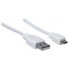 StarTech Manheteno didelės spartos USB įrenginio kabelis A kištukas / Micro-B kištukas, 1,0 m, Baltas, 323987
