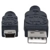 StarTech MANHATTAN USB 2.0 kabelis A iki mini USB, 1,8 m, 333375
