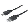 StarTech MANHATTAN USB 2.0 kabelis A iki mini USB, 1,8 m, 333375