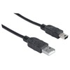 StarTech MANHATTAN USB 2.0 kabelis A iki mini USB, 1,8 m, 333375