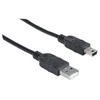 StarTech MANHATTAN USB 2.0 kabelis A iki mini USB, 1,8 m, 333375