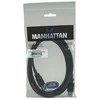 StarTech USB kabelis Manhattan USB-A - USB-A 1,8 m Juodas (306089)