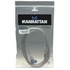 StarTech Intracom MANHATTAN didelės spartos USB prailginimo kabelis 3m sidabrinis USB Standartinis-A kištukas-USB Standard-A moteriškas Greitis iki 480 Mbps