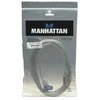 StarTech Intracom MANHATTAN didelės spartos USB prailginimo kabelis 3m sidabrinis USB Standartinis-A kištukas-USB Standard-A moteriškas Greitis iki 480 Mbps