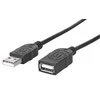 StarTech USB kabelis Manhattan USB-A - USB-A 1 m Juodas (308519)