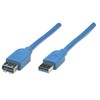 StarTech USB kabelis Manhattan USB-A - USB-A 2 m mėlyna (322379)