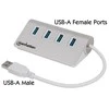 HUB USB Manhattan 4x USB-A 3.0 (163767)