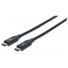 USB kabelis Manhattan USB-C - USB-C 1 m Juodas (353526)