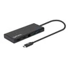 Intracom MANHATTAN USB 3.2 Gen 1 USB-C prie dviejų HDMI kelių prievadų adapteris USB-C prie 2x HDMI 4K30Hz 2x USB-A USB-C maitinimo tiekimo Gigabit RJ45 prievadas