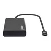 Intracom MANHATTAN USB 3.2 Gen 1 USB-C prie dviejų HDMI kelių prievadų adapteris USB-C prie 2x HDMI 4K30Hz 2x USB-A USB-C maitinimo tiekimo Gigabit RJ45 prievadas