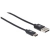 StarTech MANHATTAN USB 2.0, Type-A Male to Type-C Male, 480 Mbps, 2,0 m, Juodas, 354929