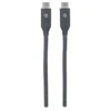 Kabelis USB Manhattan USB-C - USB-C 1 m Juodas (353526)