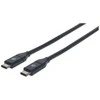 Kabelis USB Manhattan USB-C - USB-C 1 m Juodas (353526)