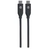 USB kabelis Manhattan USB-C - 2 m Juodas (355247)