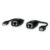 Manhattan 179300 kabelių sąsaja / invertavimo adapteris USB A &amp; RJ-45 Juoda