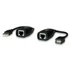 Manhattan 179300 kabelių sąsaja / invertavimo adapteris USB A & RJ-45 Juoda