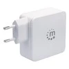 Manhattan kroviklis USB-C 5-20V iki 45W, USB-A 5V iki 2.4A baltas