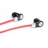 Į ausis įkišamos ausinės su mikrofonu Media-Tech Magicsound DS-2 MT3556R, raudonos