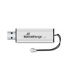 STICK 16GB USB 3.2 MEDIARANGE MR915 USB Type-A Micro-USB Dia - Juodas - Sidabrinė