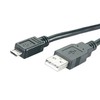 USB kabelis MediaRange USB-A - mikroUSB 1,2 m Juoda (MRC138)