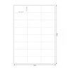 MediaRange Baltos etiketės 70x37mm 1200 vnt (MRINK149)