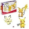 Mattel „Mega Bloks“ MEGA Contrux – kurkite ir rodykite „Pokemon“ „Pikachu Evolution Trio“ (GYH06)