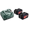 METABO.BATERIJA 18V 5,2Ah x2 + ĮKrovimas