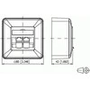 METZ CONNECT E-DAT C6 2 prievadas AP grynai baltas