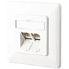 METZ CONNECT E-DAT C6 2 Port UP grynai baltas